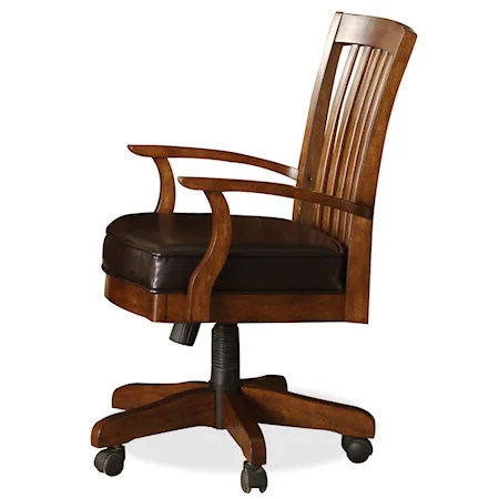 Desk Chair with Upholstered Seat Cushion